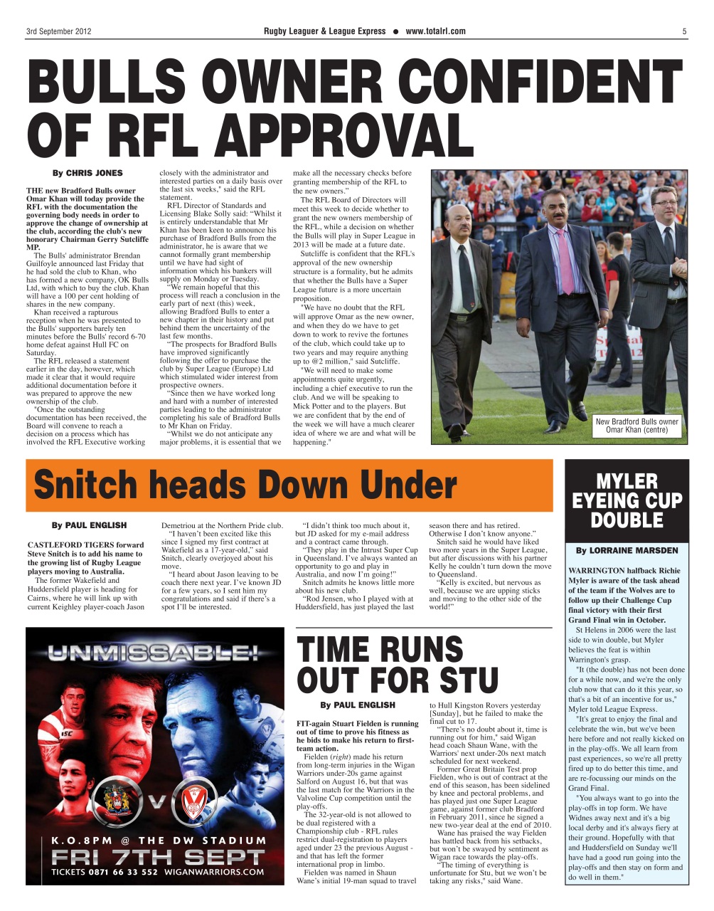 League Express Preview Pages