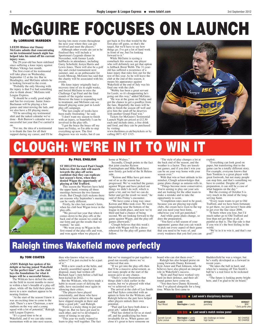 League Express Preview Pages