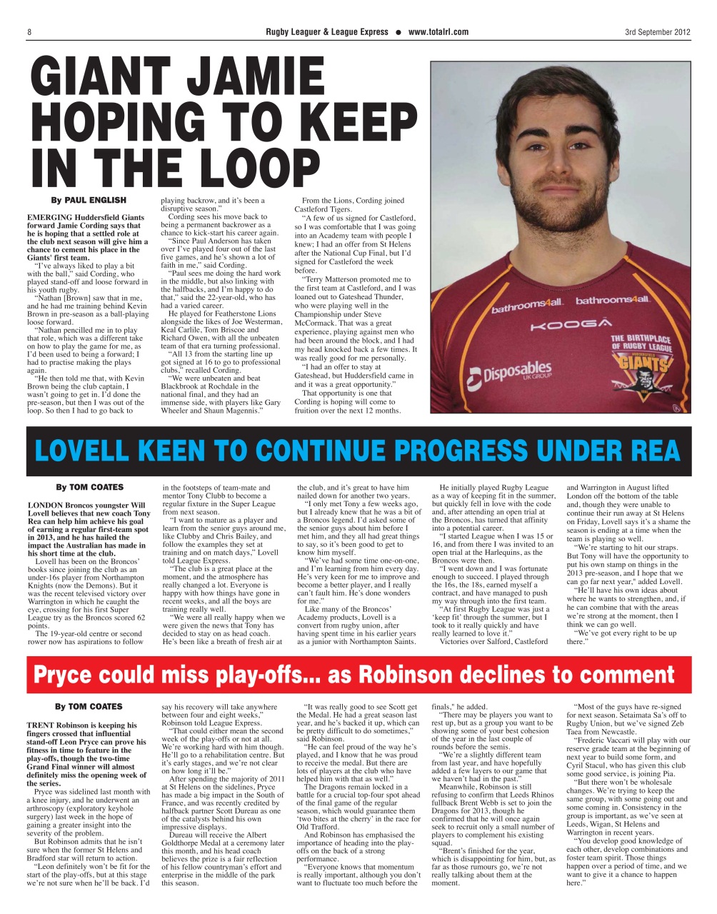 League Express Preview Pages