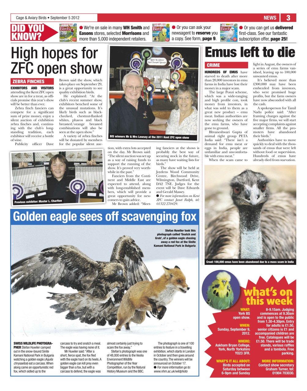Cage & Aviary Birds Preview Pages