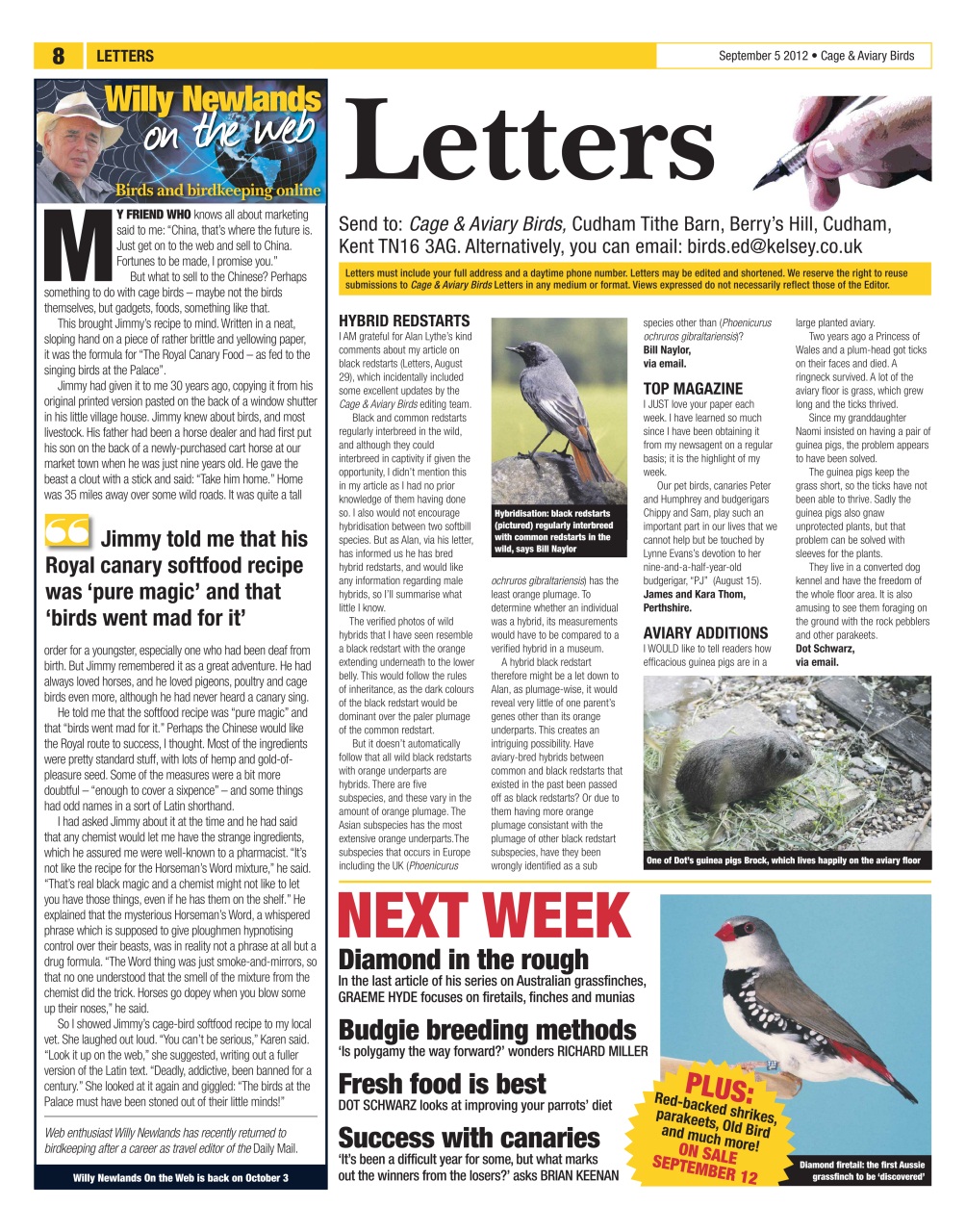 Cage & Aviary Birds Preview Pages