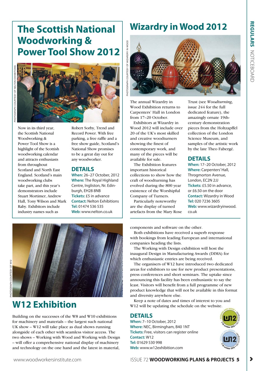 Woodworking Crafts Magazine Preview Pages