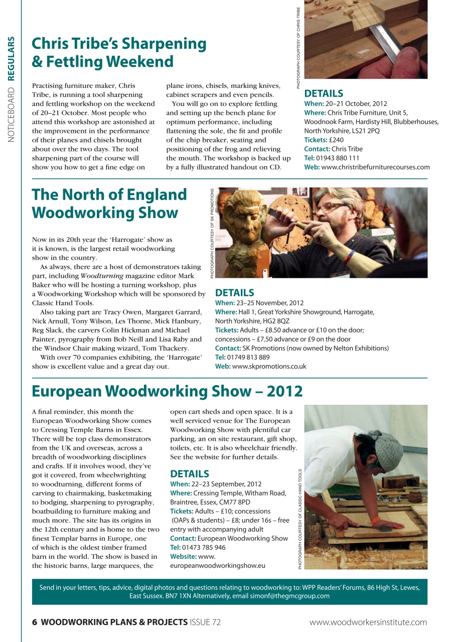 Woodworking Crafts Magazine Preview Pages