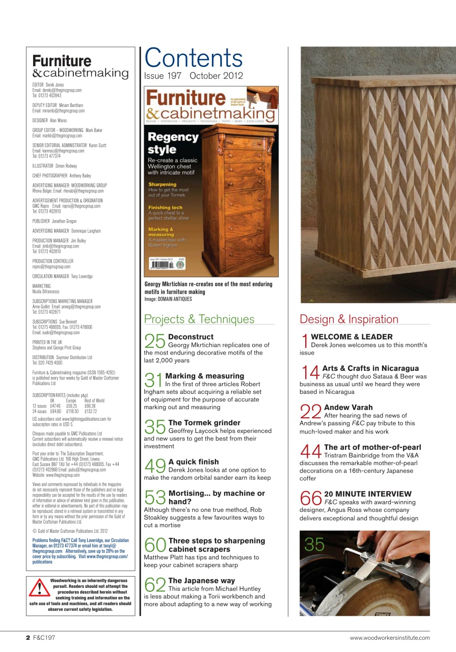Furniture & Cabinetmaking Preview Pages