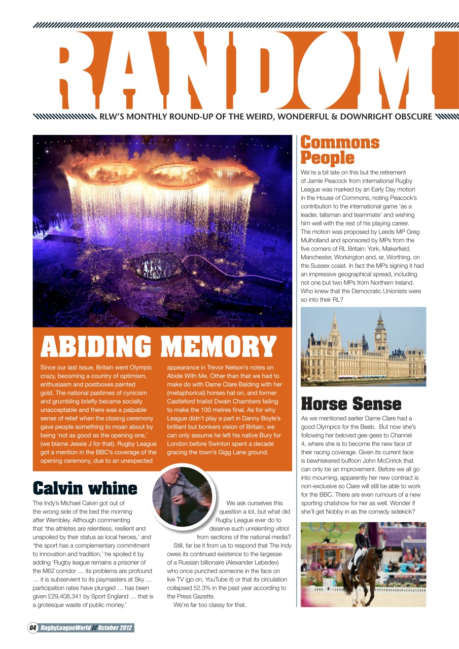 Rugby League World Preview Pages