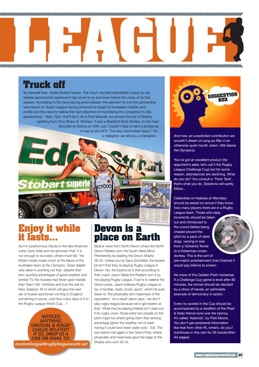 Rugby League World Preview Pages