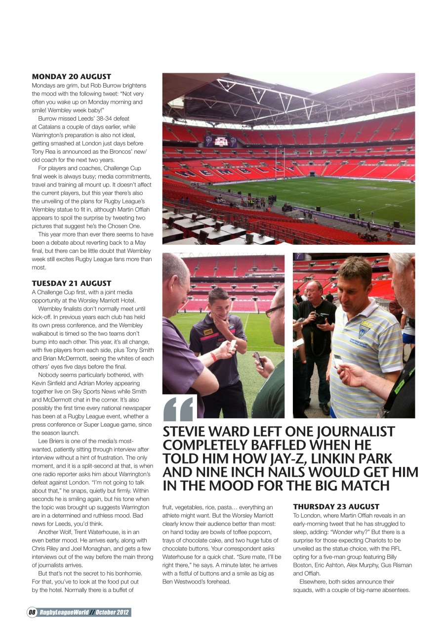 Rugby League World Preview Pages