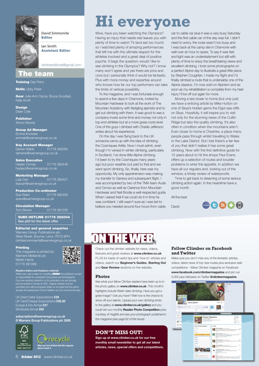 Climber Preview Pages