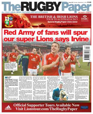 The Rugby Paper issue 2nd September 2012