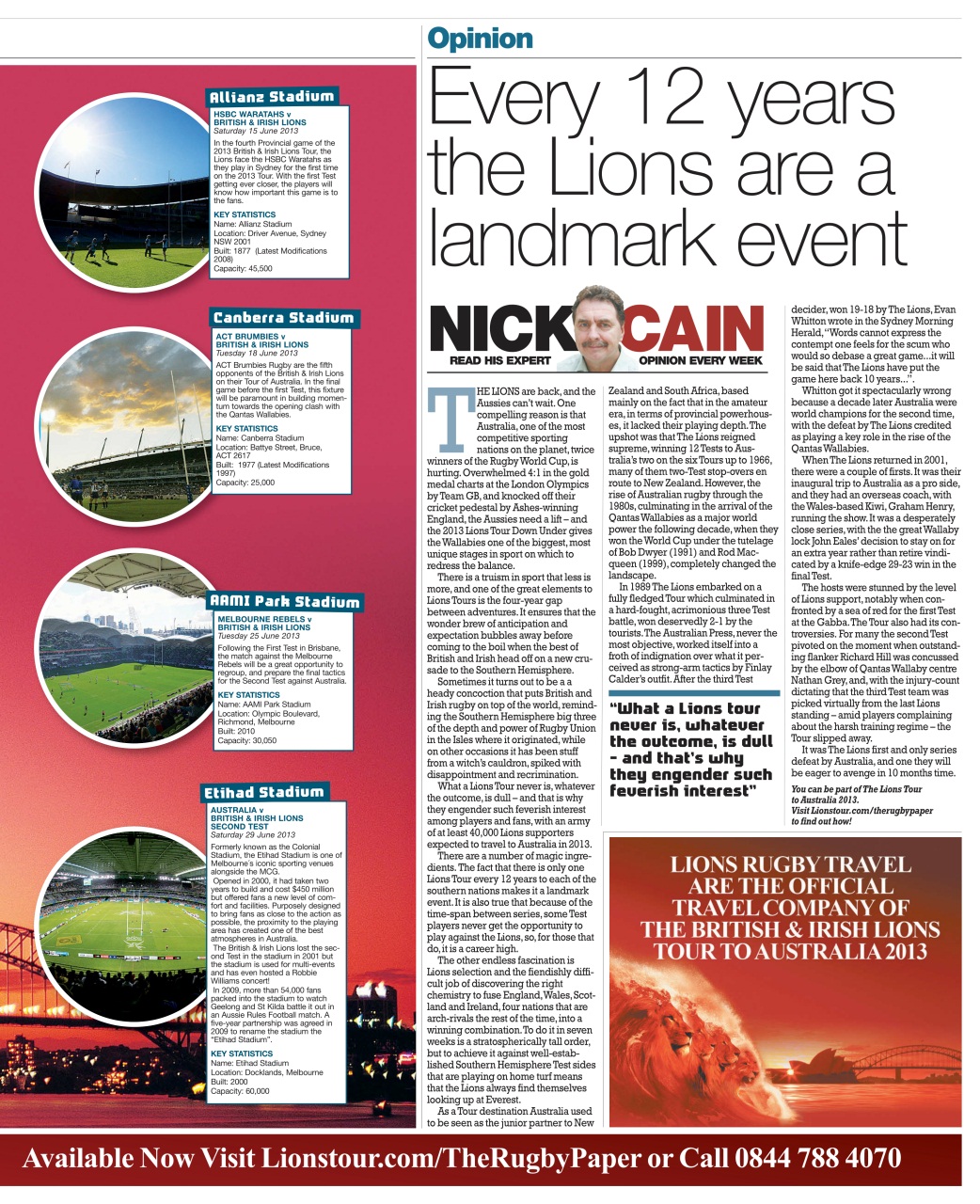 The Rugby Paper Preview Pages