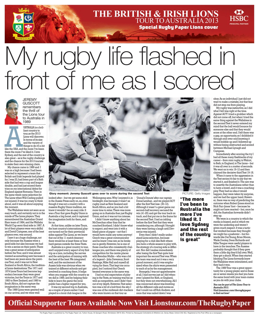 The Rugby Paper Preview Pages