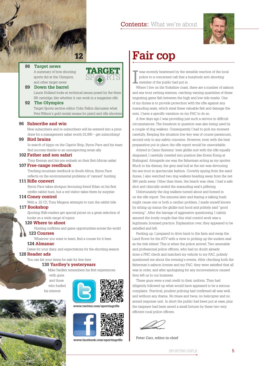 Sporting Rifle Preview Pages