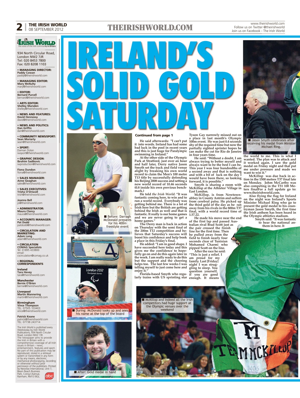Irish World Preview Pages