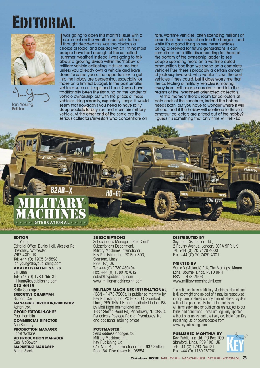 Military Machines International Preview Pages