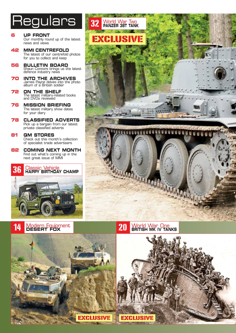 Military Machines International Preview Pages
