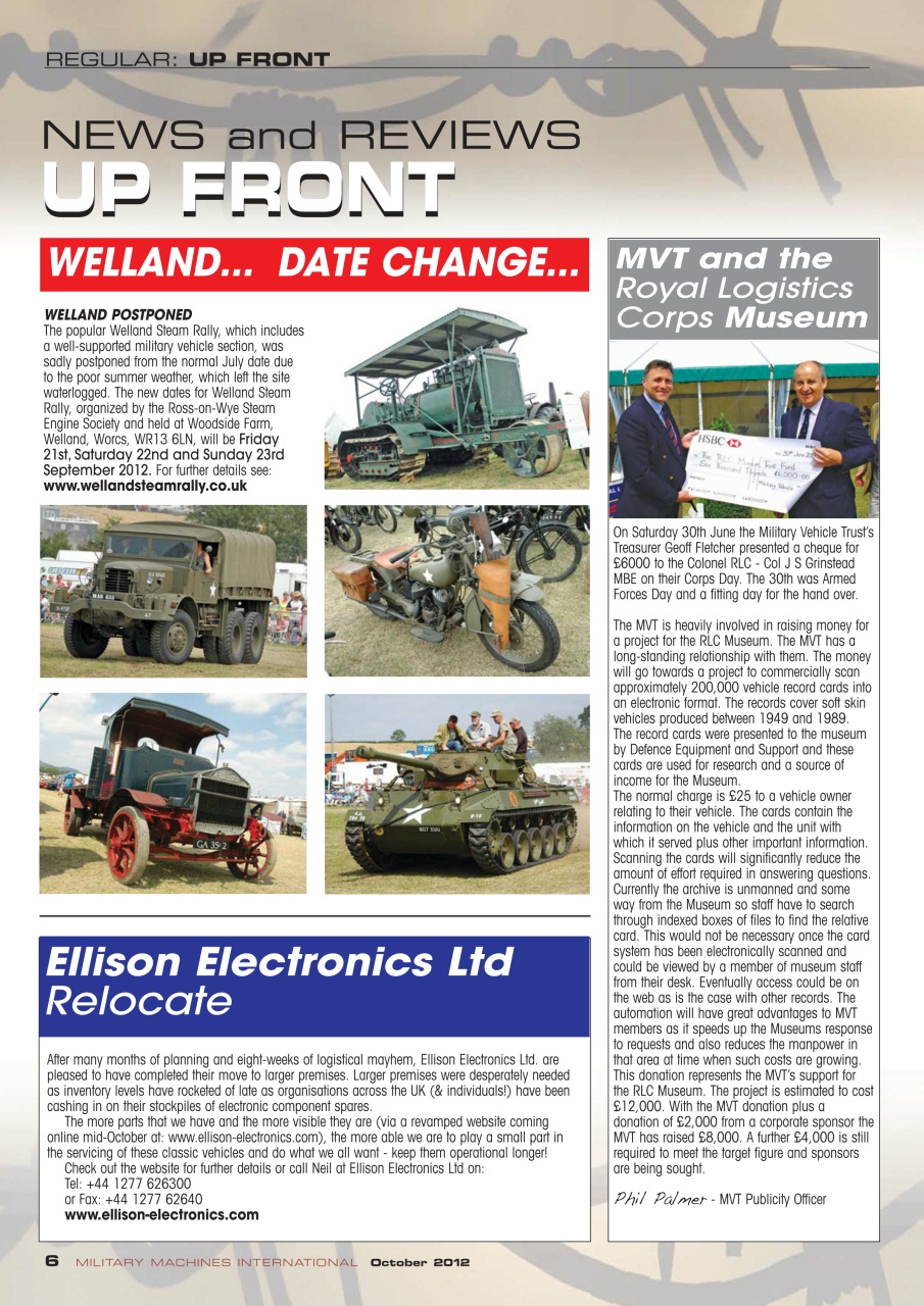 Military Machines International Preview Pages