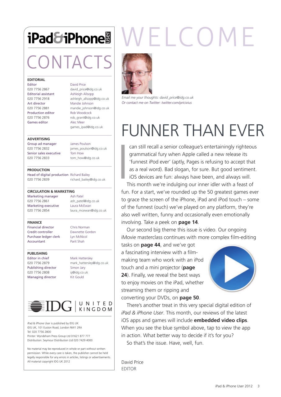 iPad and iPhone User Preview Pages