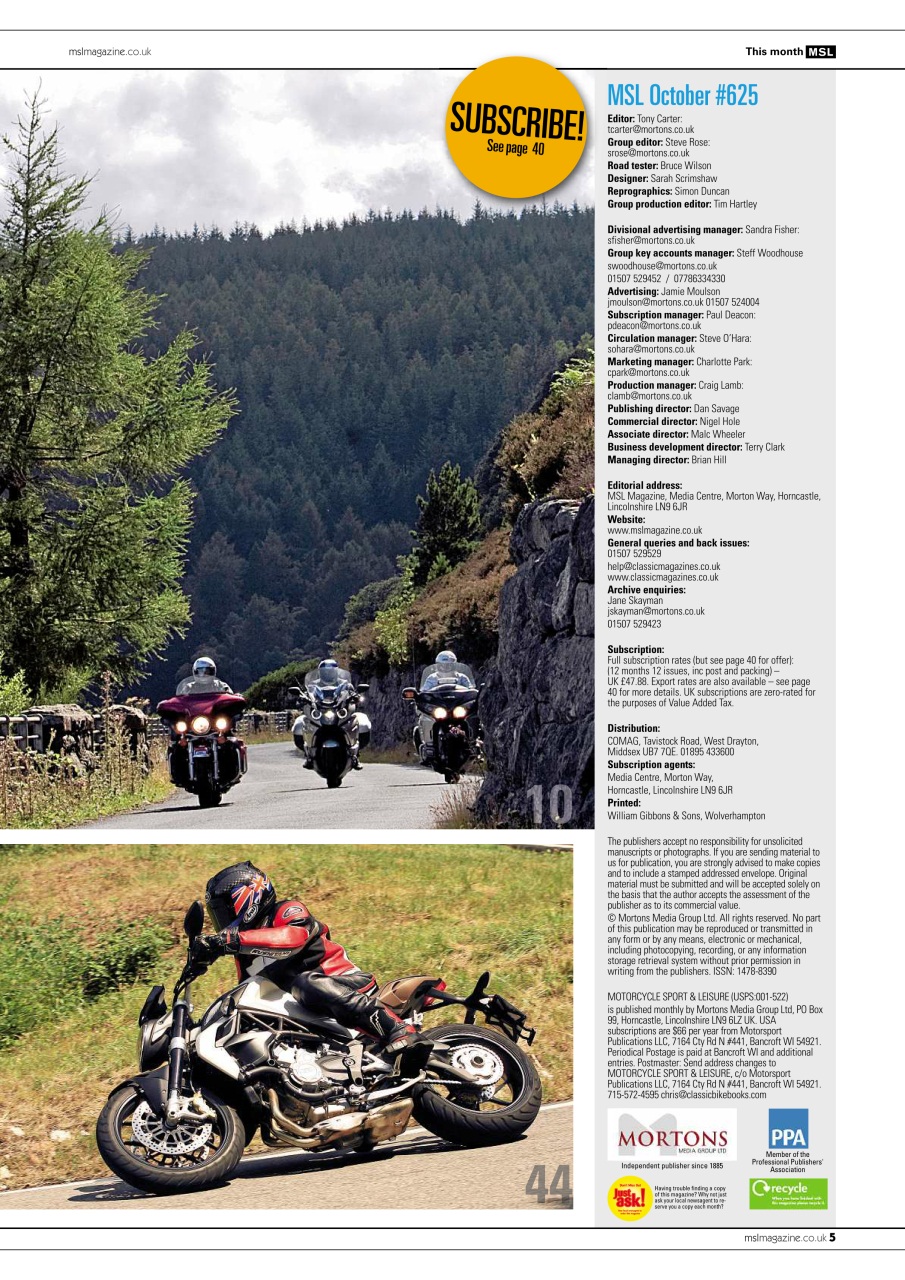 Motorcycle Sport & Leisure Preview Pages