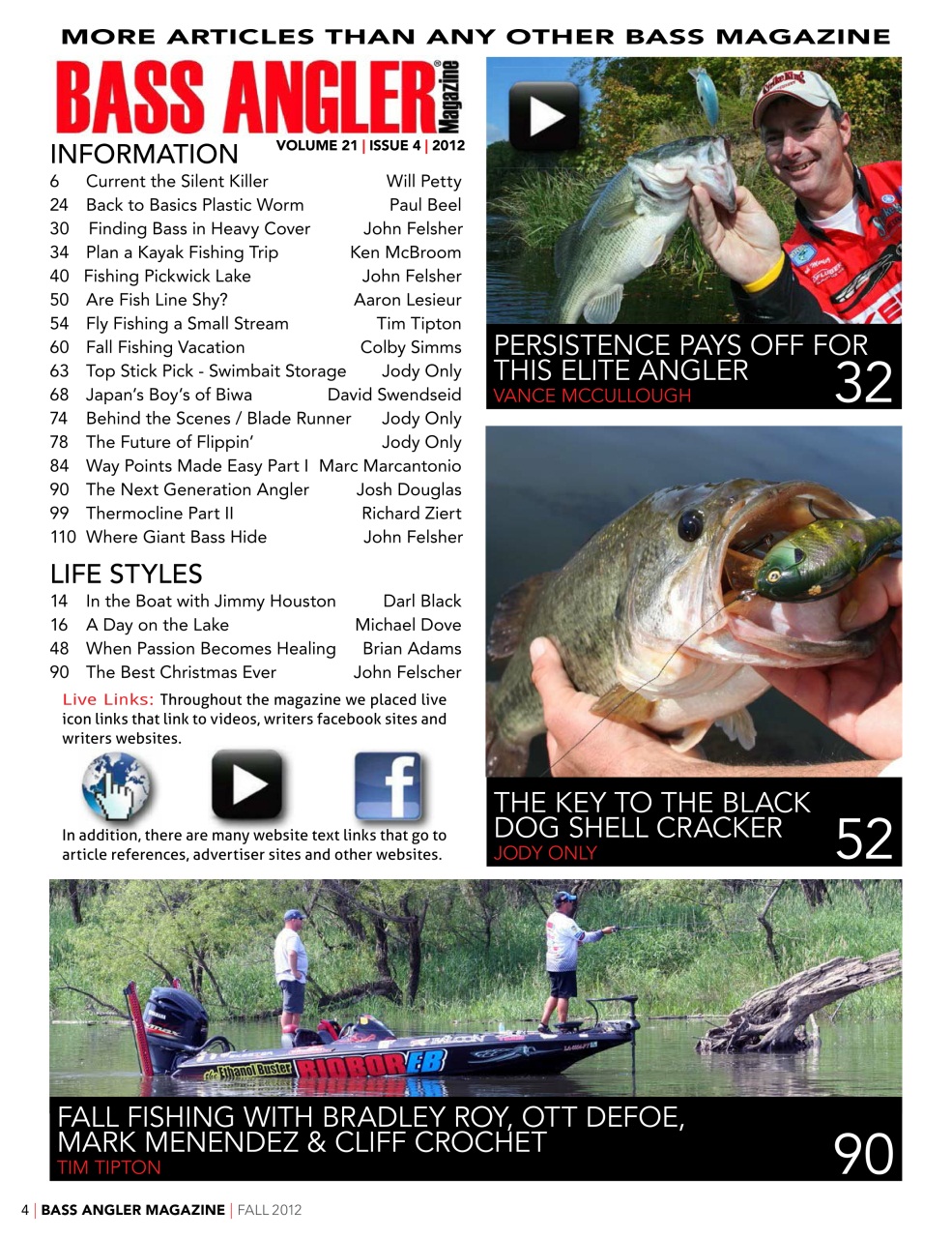 BASS ANGLER MAGAZINE Preview Pages