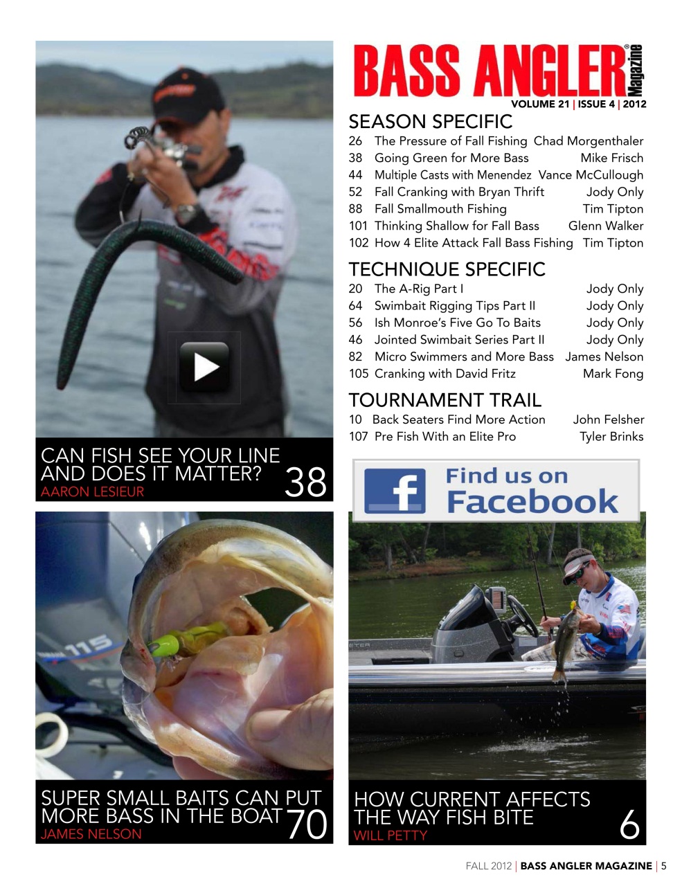 BASS ANGLER MAGAZINE Preview Pages
