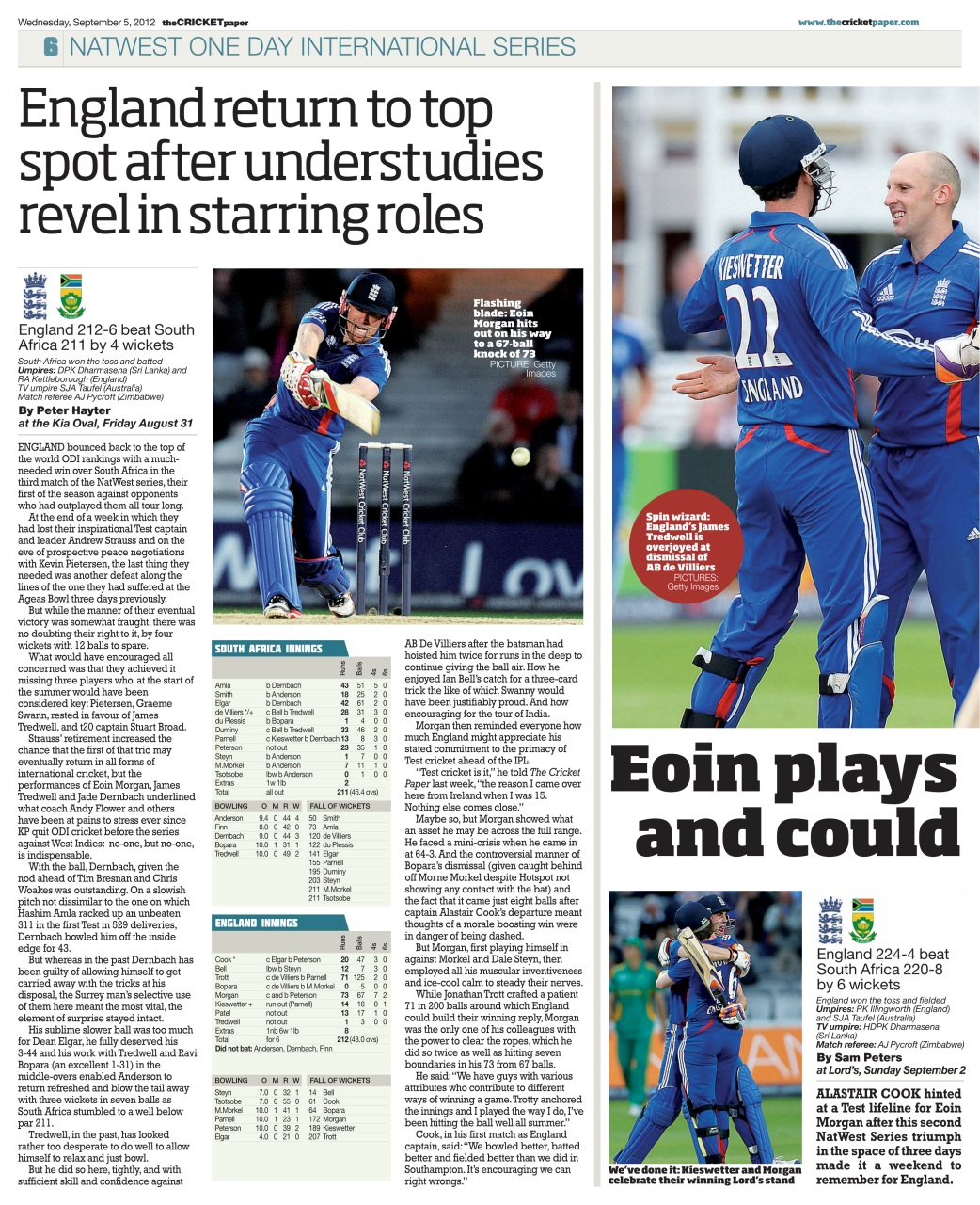 The Cricket Paper Preview Pages