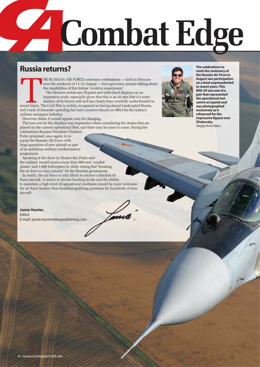 Combat Aircraft Journal Preview Pages