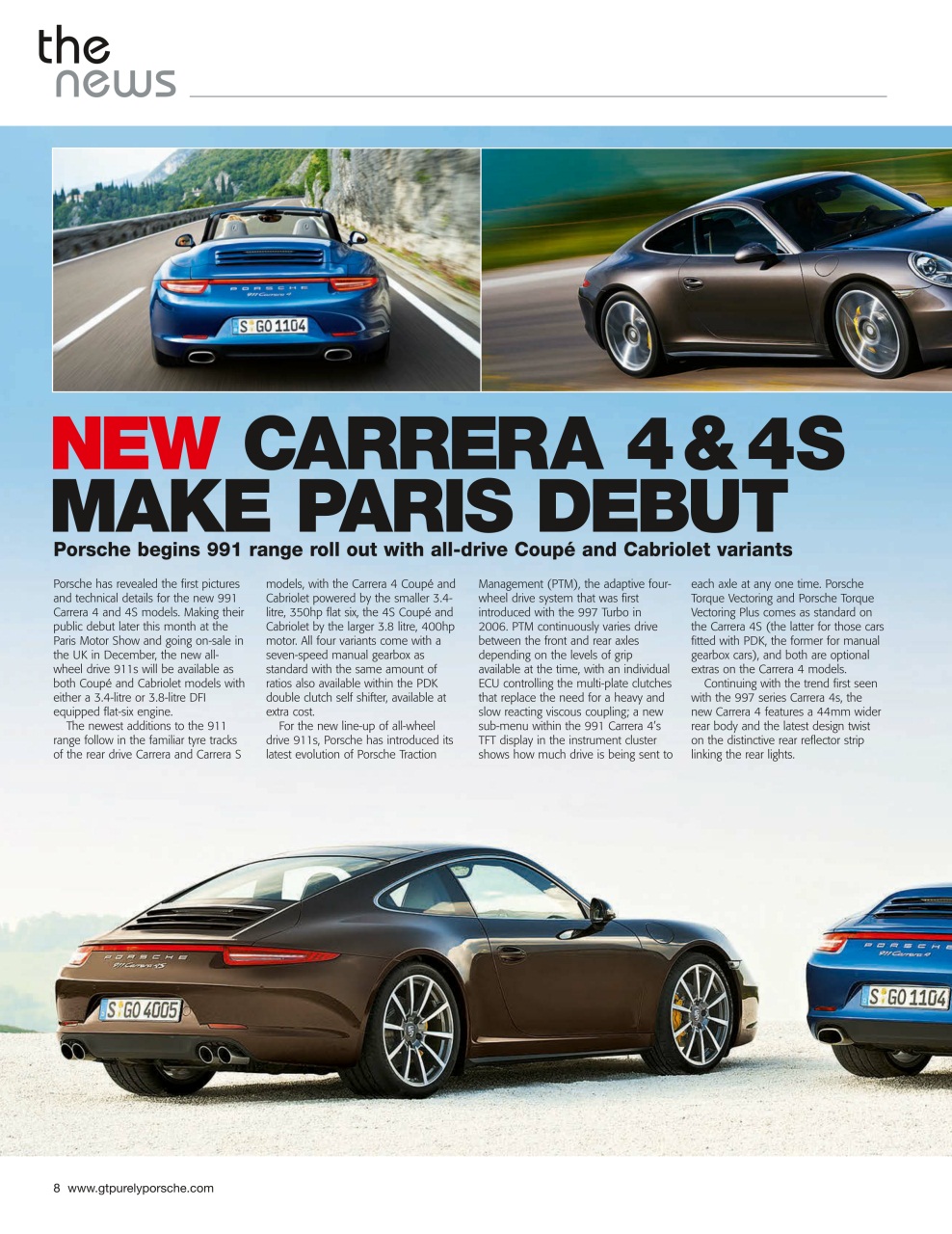 GT Porsche Preview Pages