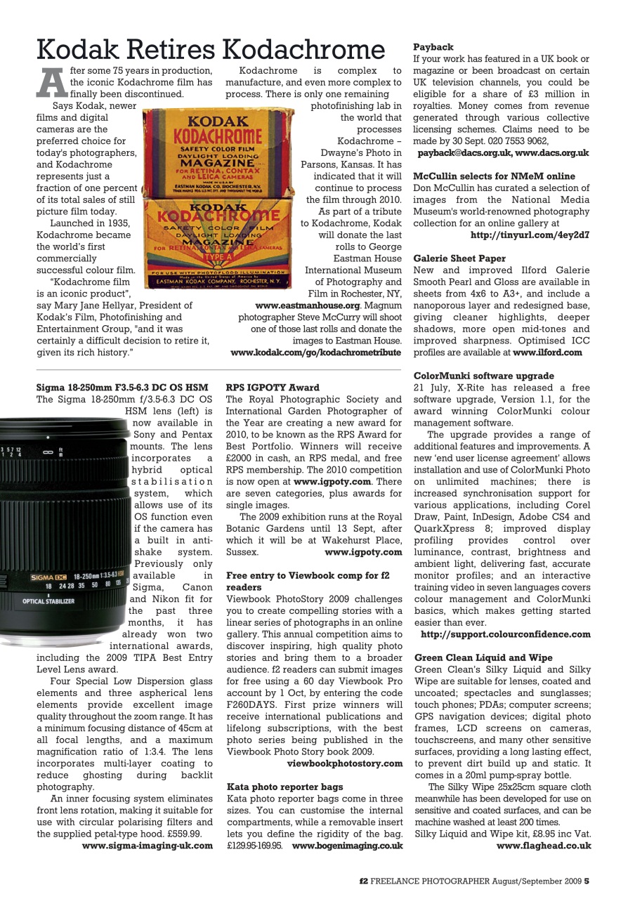f2 Cameracraft Preview Pages