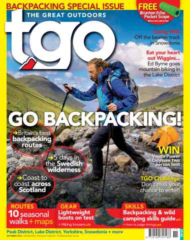 TGO - The Great Outdoors Magazine issue October - Backpacking Special
