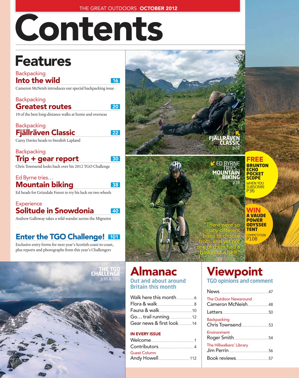 TGO - The Great Outdoors Magazine Preview Pages