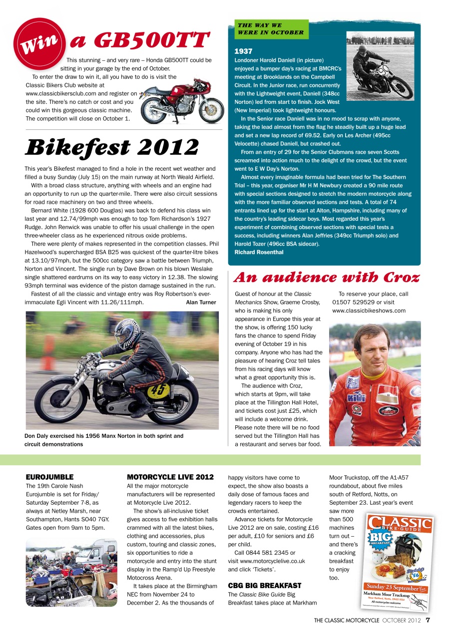 The Classic MotorCycle Preview Pages