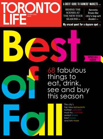Toronto Life issue October 2012