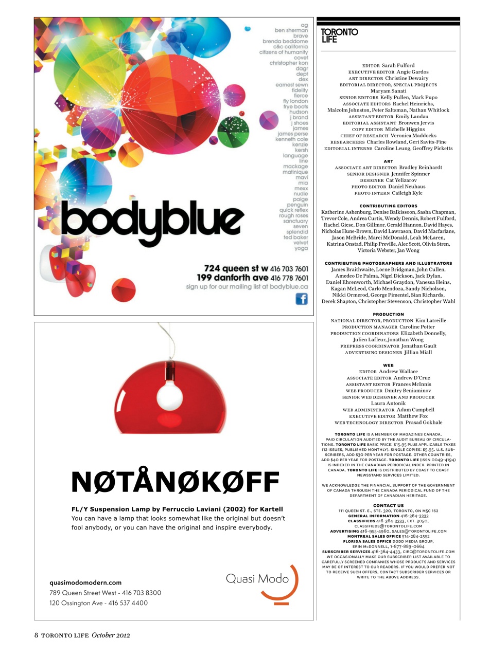 Toronto Life Preview Pages