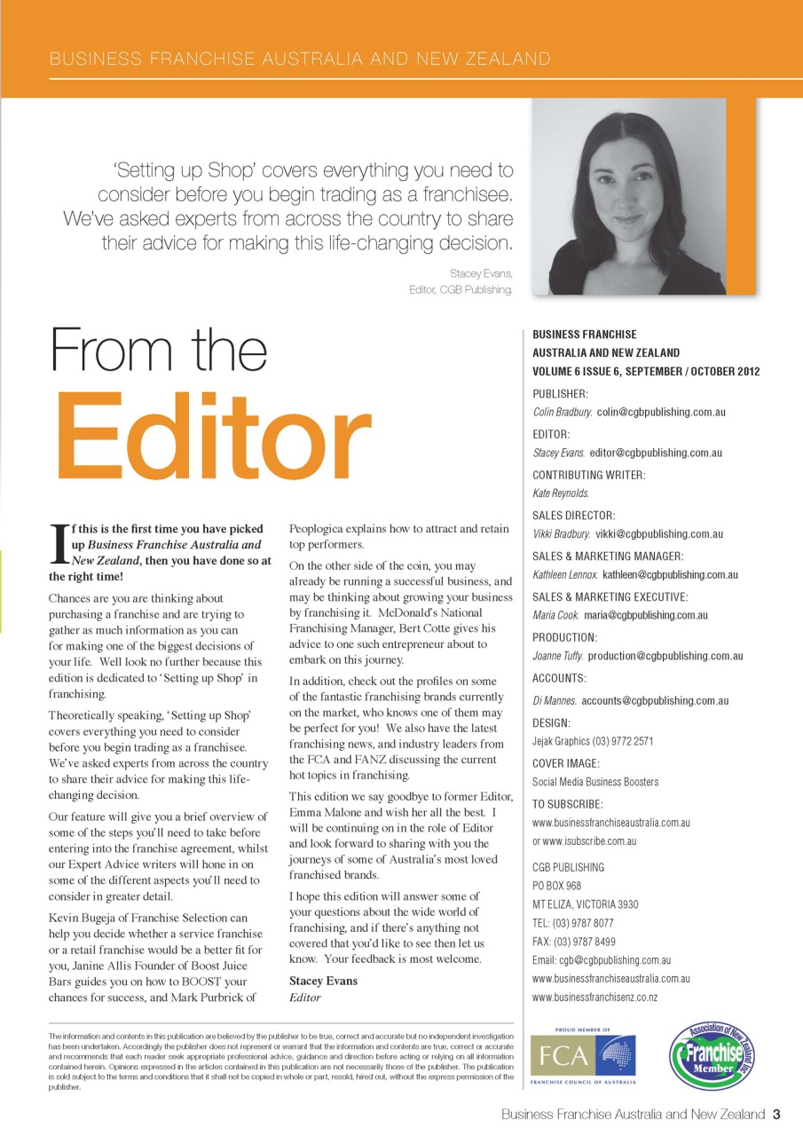 Business Franchise Australia&NZ Preview Pages
