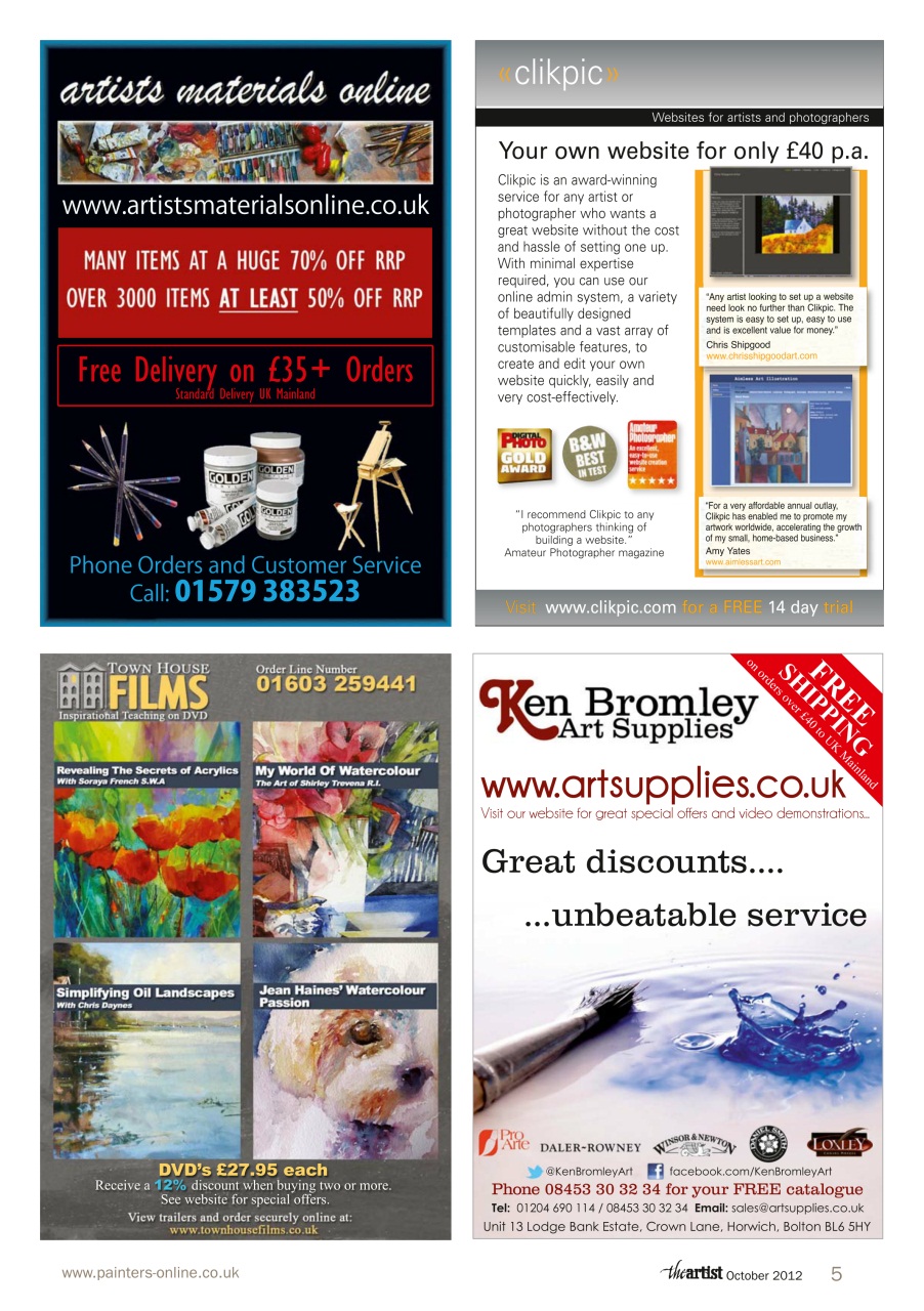 The Artist Preview Pages