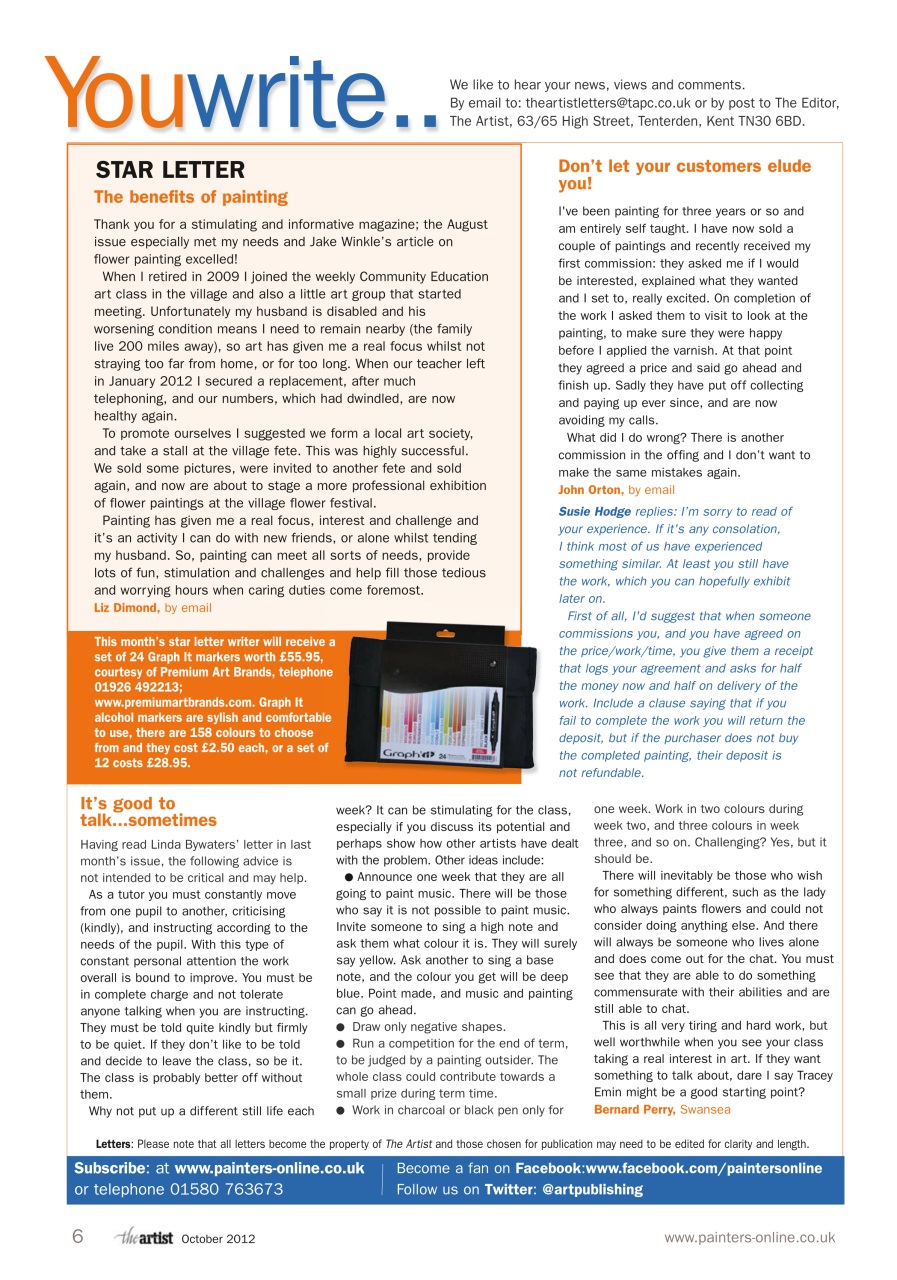 The Artist Preview Pages