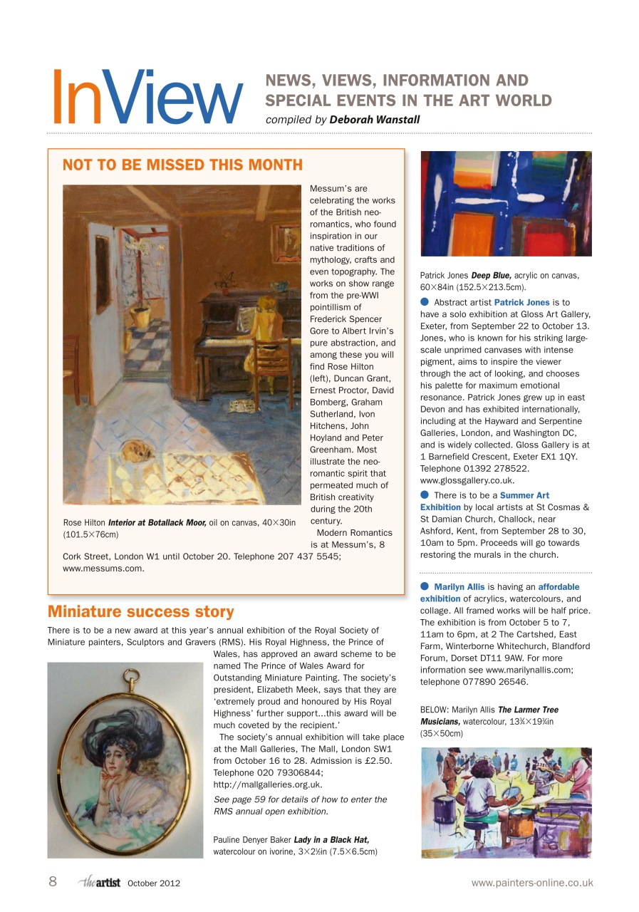 The Artist Preview Pages