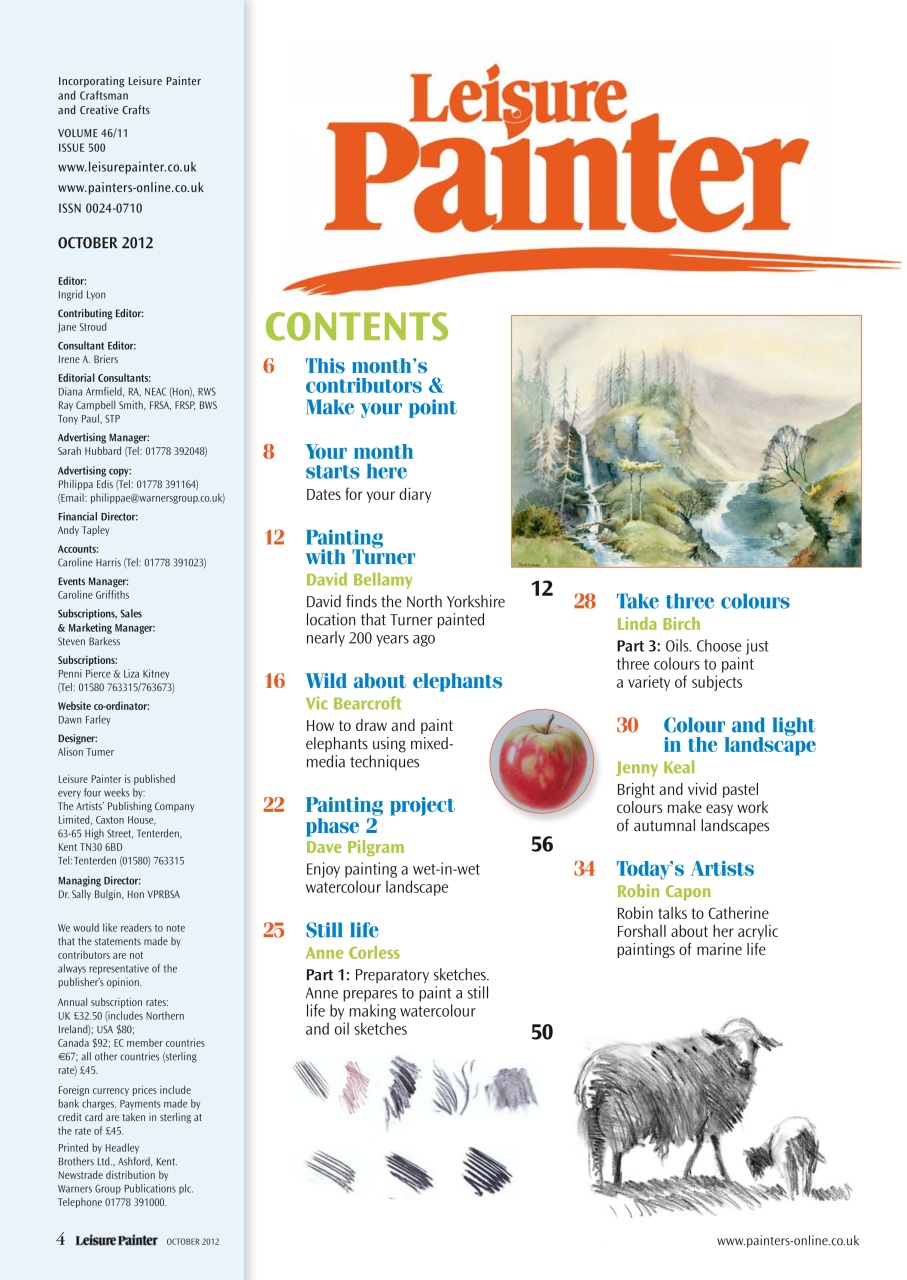 Leisure Painter & The Artist Preview Pages