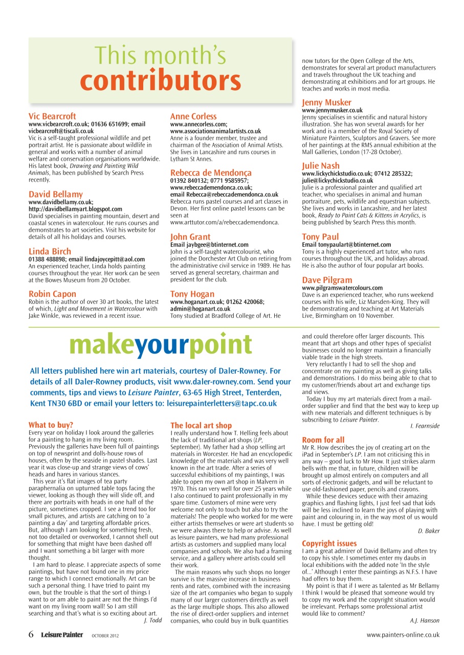 Leisure Painter & The Artist Preview Pages