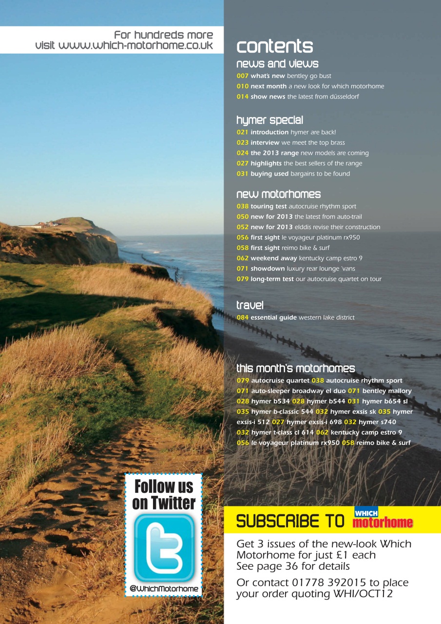 What Motorhome magazine Preview Pages