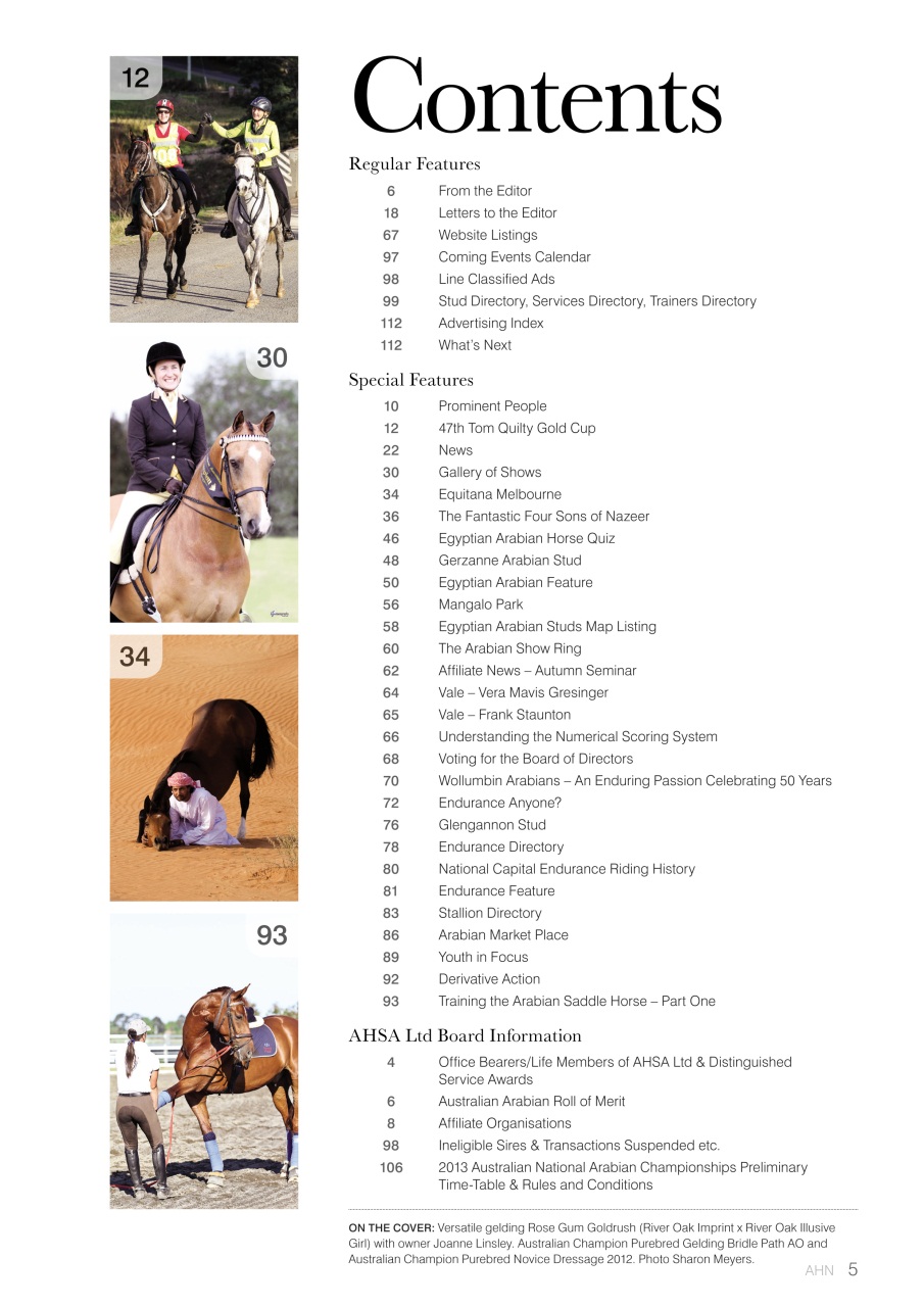 Australian Arabian Horse News Preview Pages