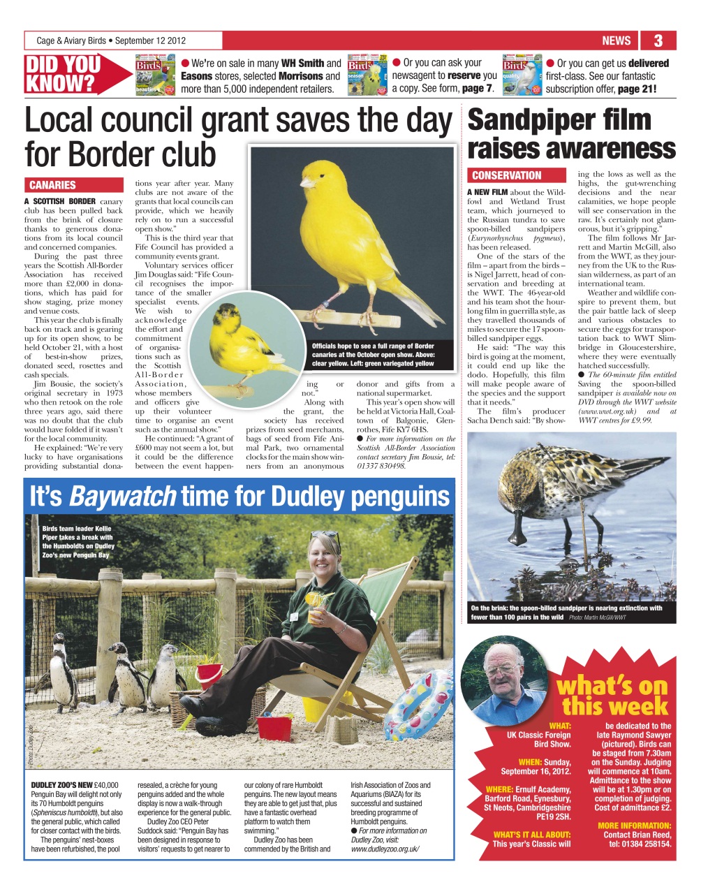 Cage & Aviary Birds Preview Pages