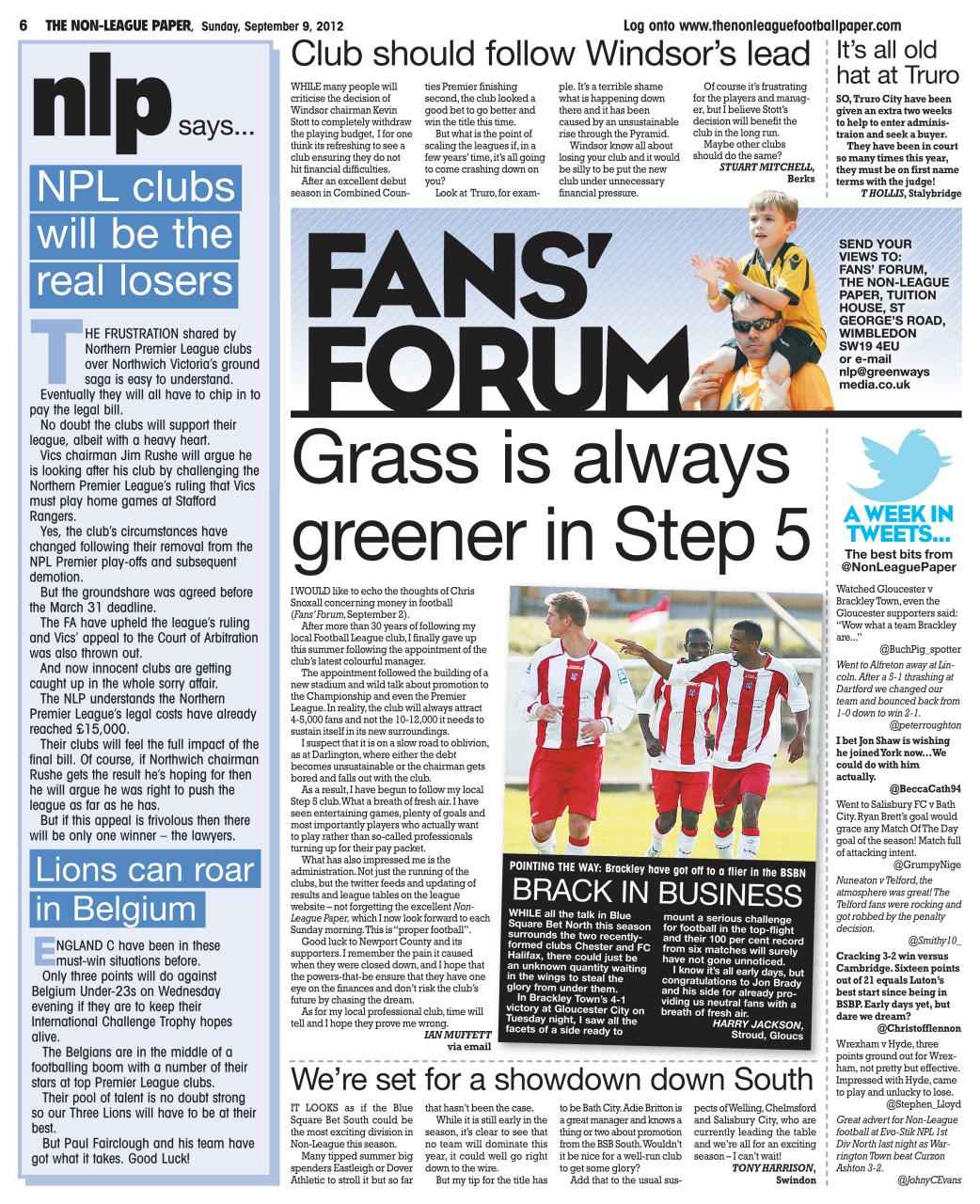The Non-League Football Paper Preview Pages