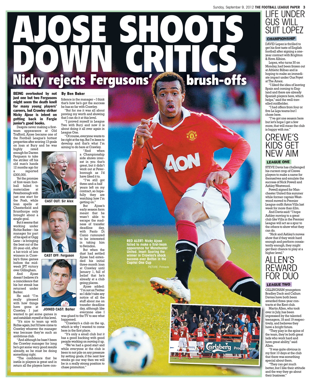 The Football League Paper Preview Pages