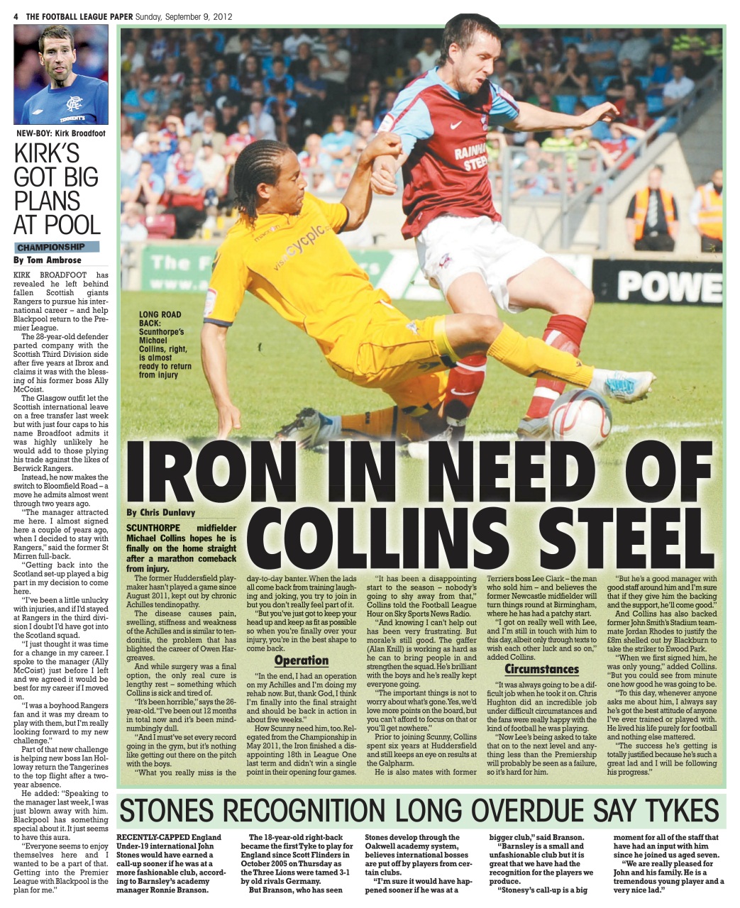 The Football League Paper Preview Pages