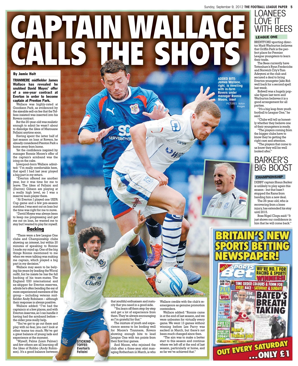 The Football League Paper Preview Pages