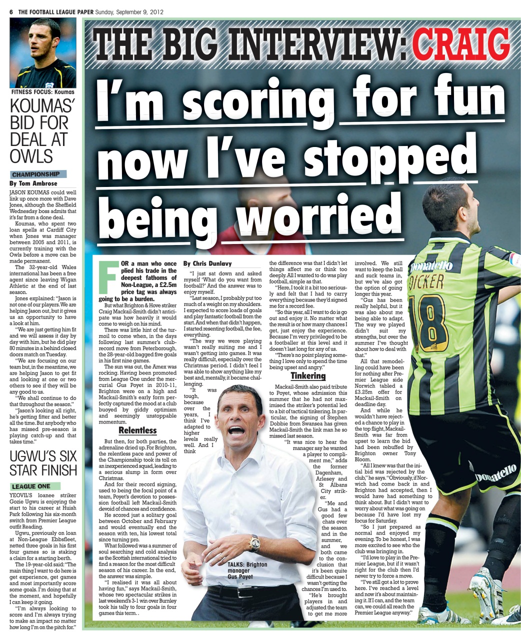 The Football League Paper Preview Pages