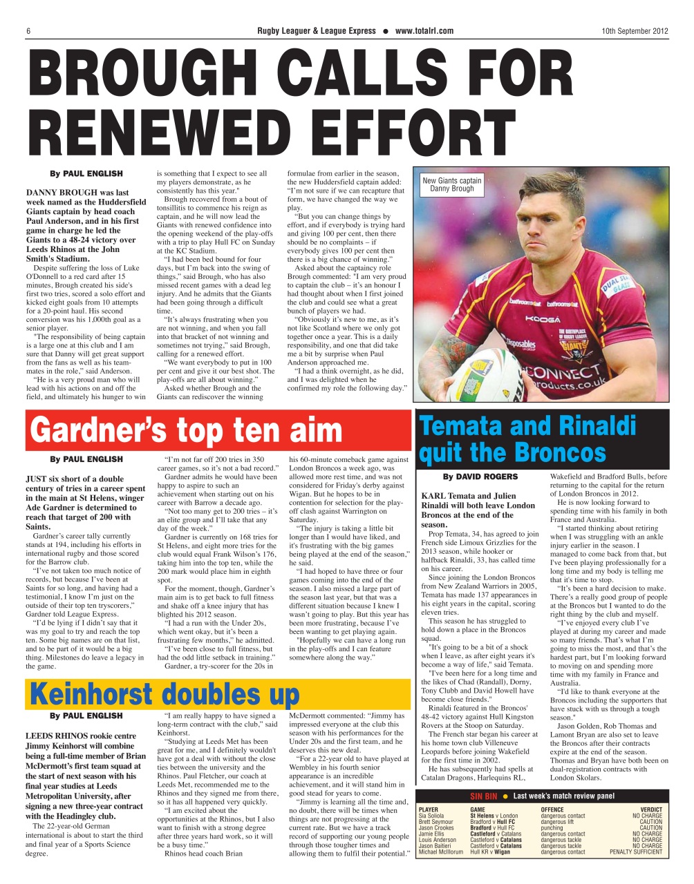 League Express Preview Pages