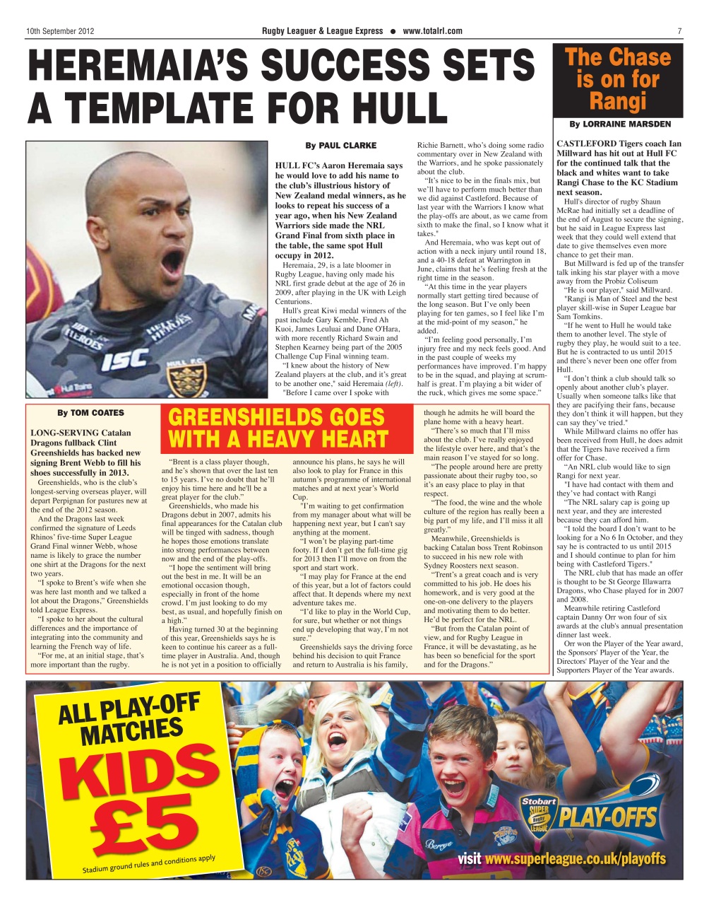 League Express Preview Pages