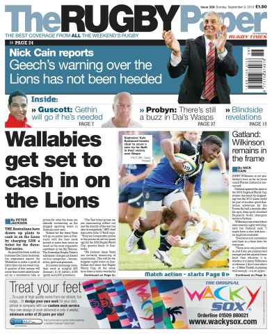 The Rugby Paper issue 9th September 2012